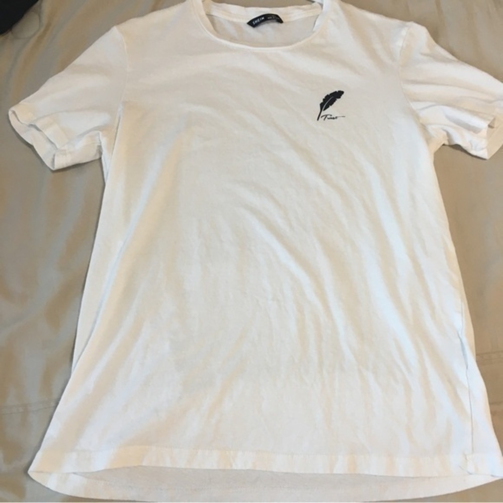 Mens size small white SHEIN T-shirt